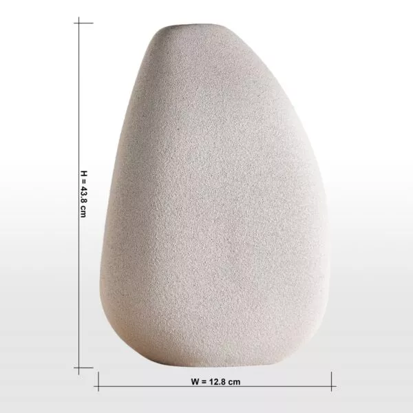 فازة سيراميك عضوية - تورينو - 44 سم