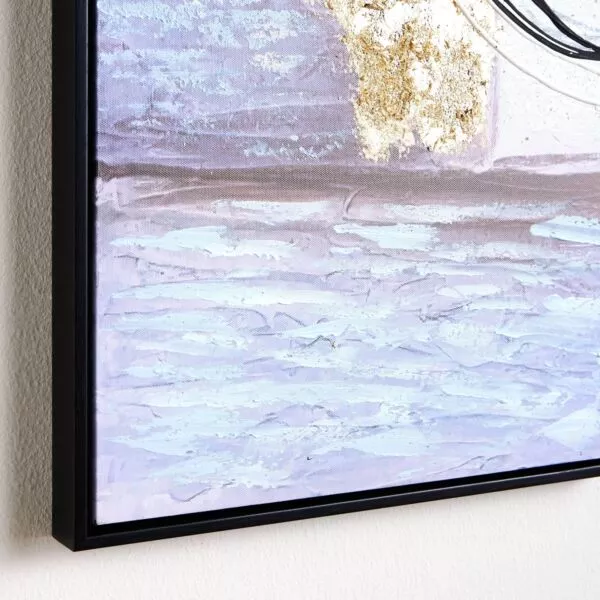 طقم لوحة جدارية كانفاس بإطار بألوان زيتية أريادن 40x120 سم - متعدد الالوان