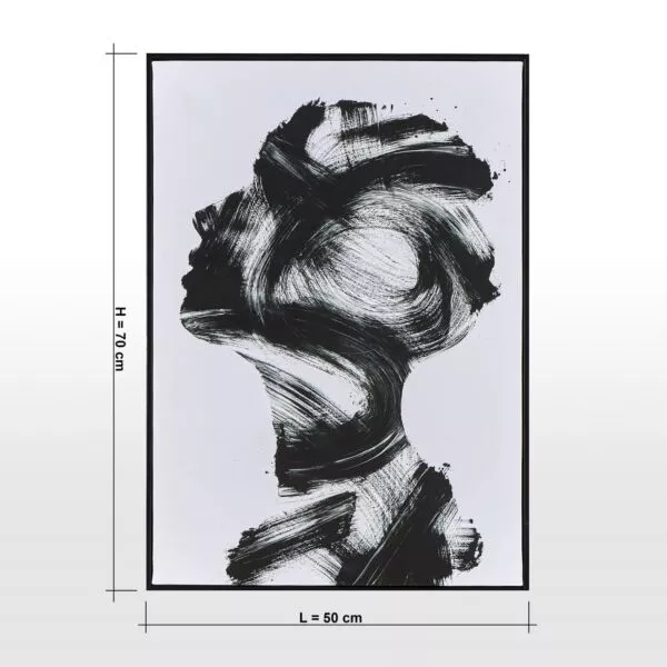 لوحة جدارية كانفاس مؤطرة - مها - 50x70 سم