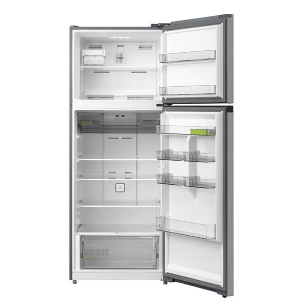 ثلاجة بابين ميديا موفر للطاقة 463 لتر - فضي