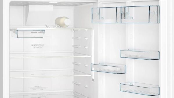 ثلاجة بوش قائمة بذاتها بفريزر علوي 581 لتر - أبيض