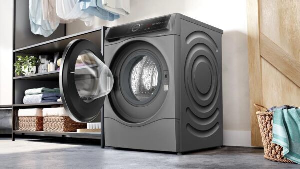 غسالة ومجفف ملابس بوش 1400 دورة في الدقيقة - رمادي