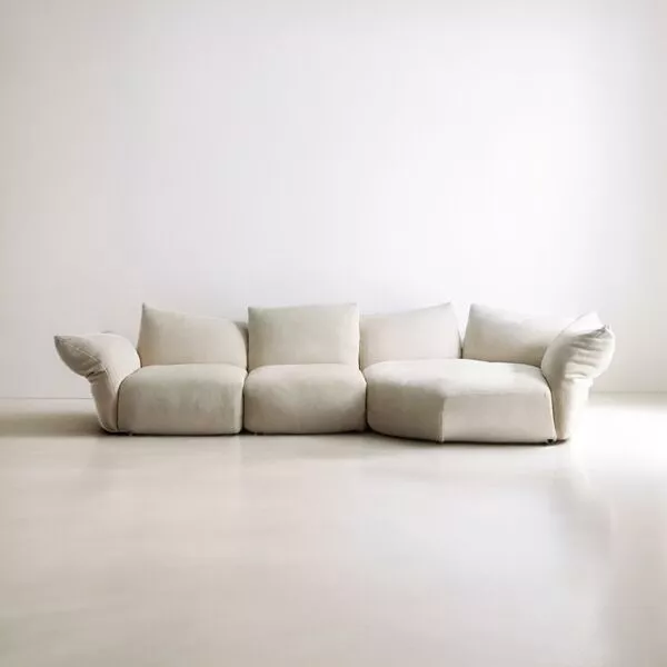 كنب زاوية شكل حرف L كارلوس - كريمي
