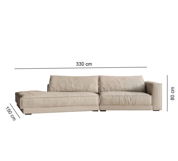 كنبة رباعية رومو - بيج