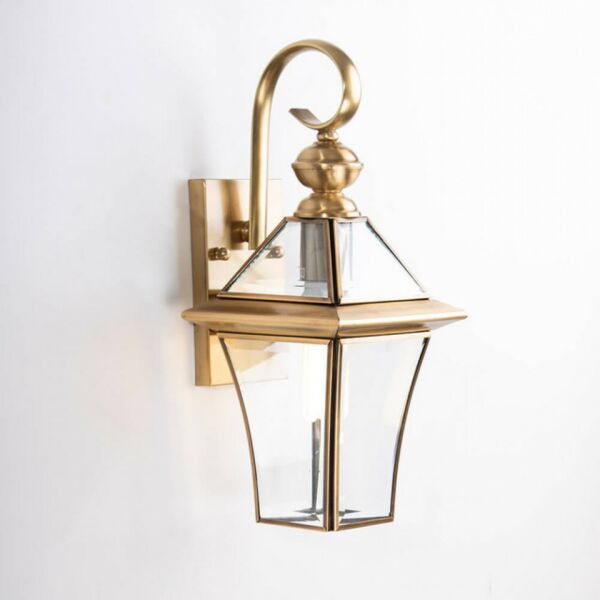 اضاءة جدارية فانوس لورا مقاس صغير ذهبي