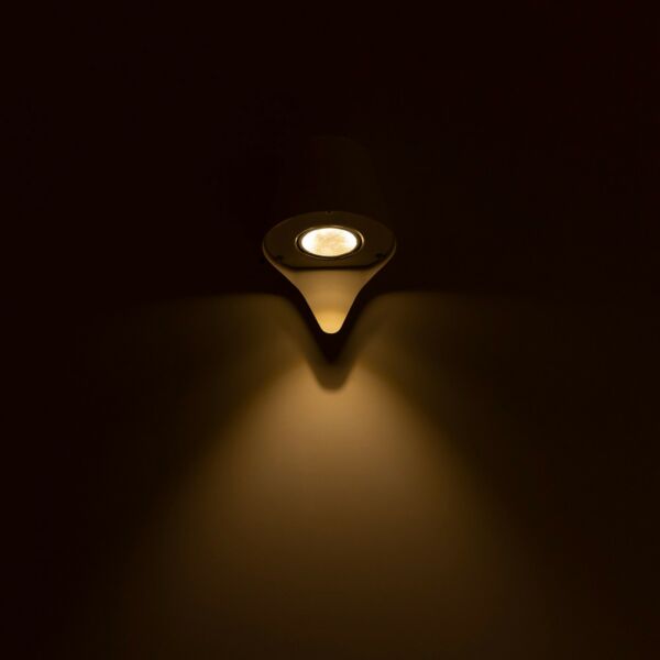 إضاءة جدارية سور دائرة اطار ابيض