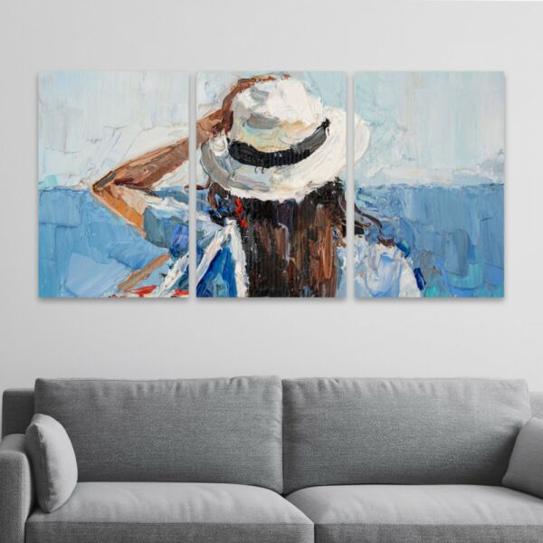 طقم لوحة جدارية فنية رايني لتزيين الحائط 3 قطع - متعدد الالوان 