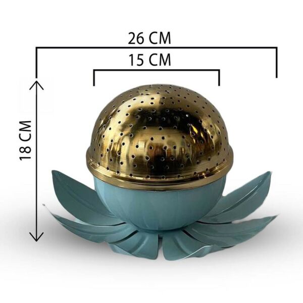 مبخره زهرة اللوتس أزرق - كبير