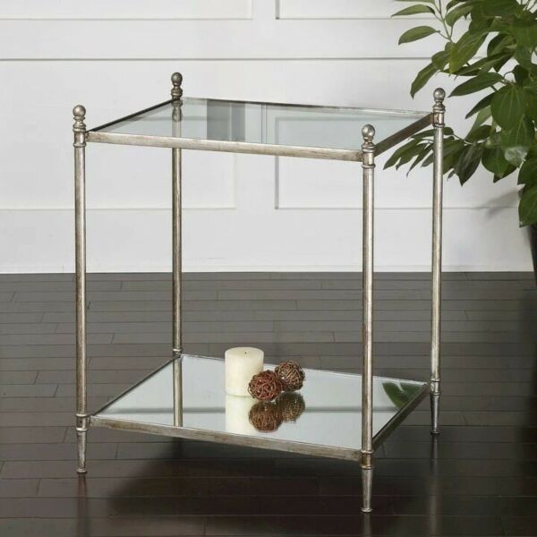 طاولة جانبية غانون - فضي