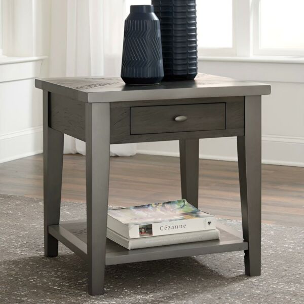 طاولة جانبية برانبري - بني