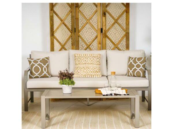 طاولة قهوة خارجية نيس - ذهبي مطفي