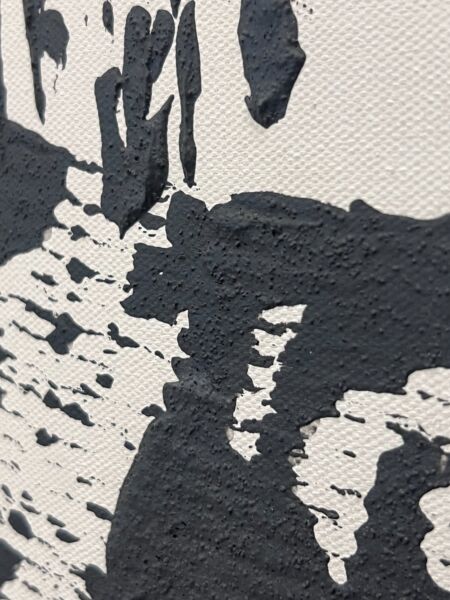 لوحة مودرن فزيلا - اسود ومتعدد الالوان