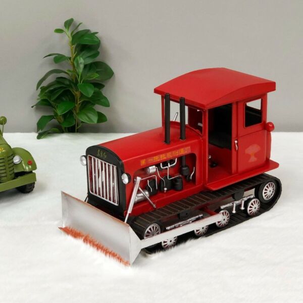 ديكور شاحنة ازالة الثلج حديد انتك - احمر