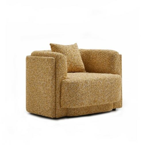 كنبة مفرد بيسك - اصفر