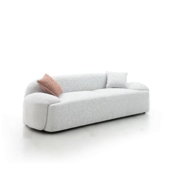 كنبة رباعية اياش - ابيض رمادي