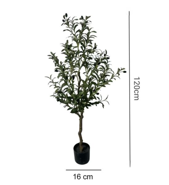 شجرة زيتون صناعية 120 سم - اخضر