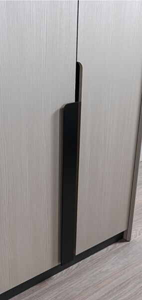 خزانة ملابس 4 أبواب بوما - بيج واسود