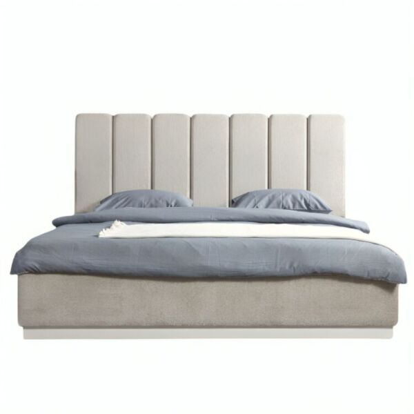 سرير كينغ كابدوكيا - بيج وابيض