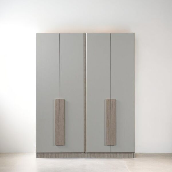 خزانة ملابس 4 باب مارتينا - كريمي وبيج