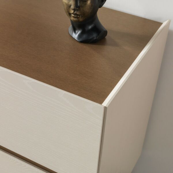 طاولة تزيين مع مرآه ريغانس - كريمي وبني