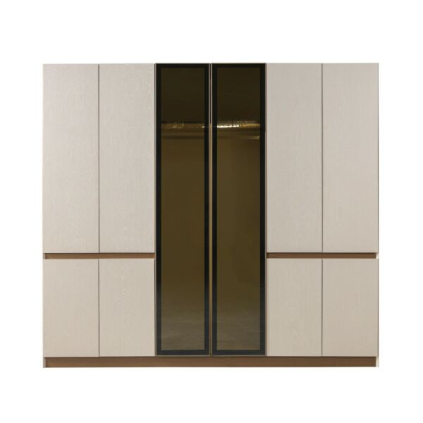 خزانة ملابس 6 أبواب ريغانس - كريمي ومتعدد الالوان