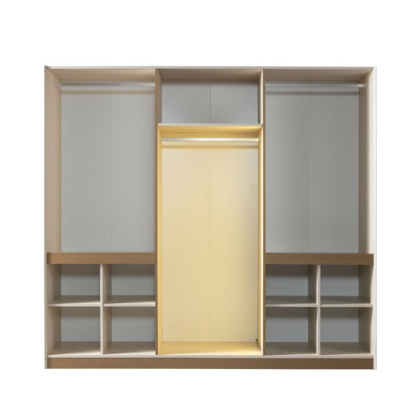 خزانة ملابس 6 أبواب ريغانس - كريمي ومتعدد الالوان