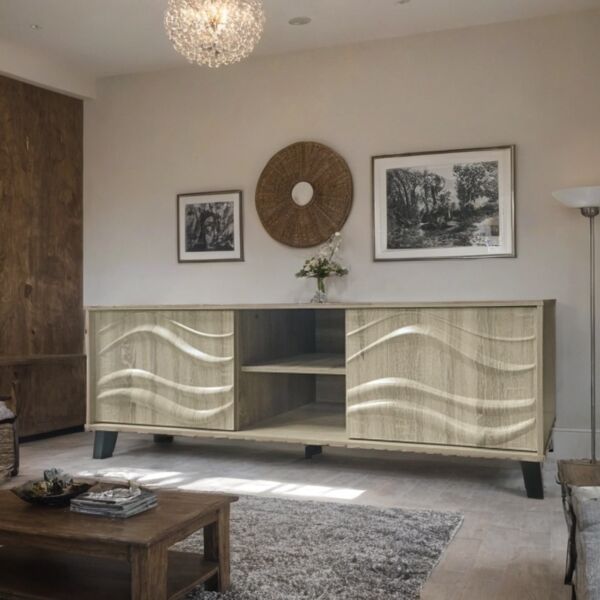 طاولة تلفزيون ايلا 140 سم - خشبي