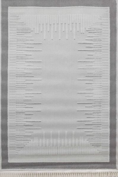 سجاد فيرو تركي مودرن - كريمي ورمادي