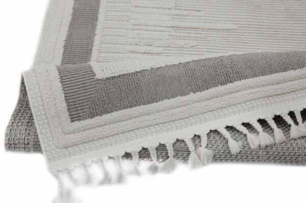 سجاد فيرو تركي مودرن - كريمي ورمادي