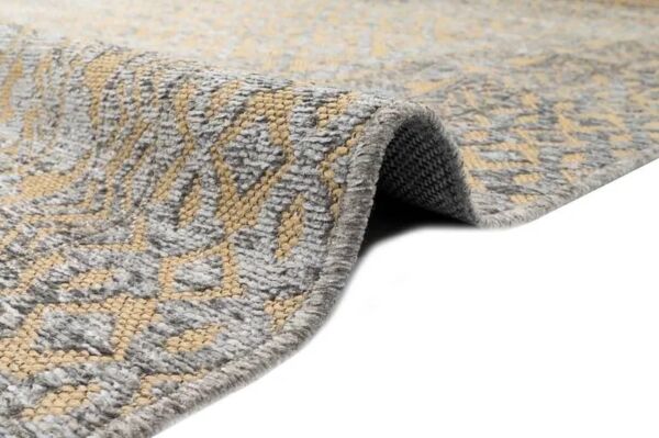 سجاد سوفا خيش - رمادي وازرق