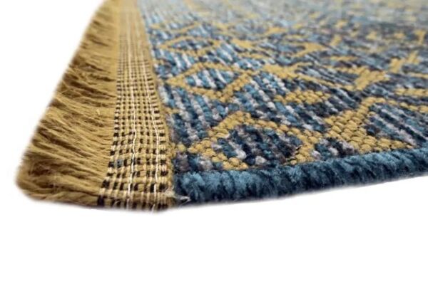 سجاد سوفا خيش - ازرق وذهبي