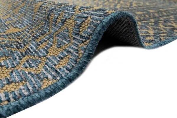 سجاد سوفا خيش - ازرق وذهبي