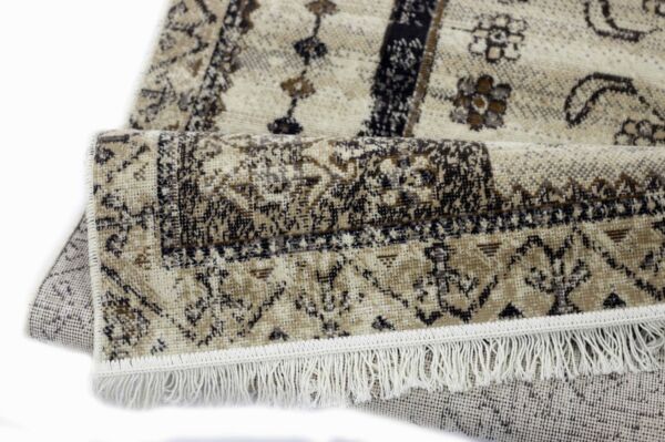 سجاد إلهام سدو بلجيكي خيش - كريمي ومتعدد الالوان