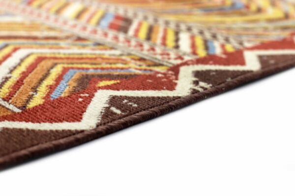 سجاد إلهام سدو بلجيكي خيش - احمر ومتعدد الالوان