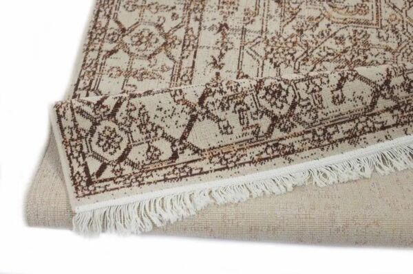 سجاد إلهام بوهيمي بلجيكي خيش - بني ومتعدد الالوان