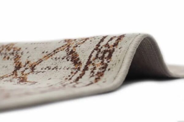 سجاد إلهام بوهيمي بلجيكي خيش - بني ومتعدد الالوان