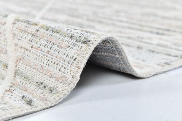 سجاد أوليفيا مودرن قطن بيج ومتعدد الالوان - خيش