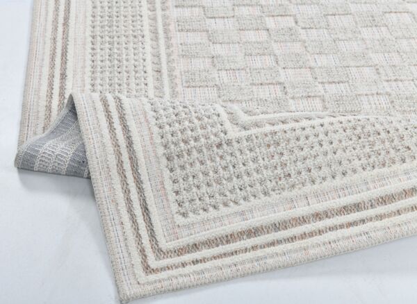 سجاد أوليفيا مودرن قطن - خيش بيج غامق ومتعدد الالوان