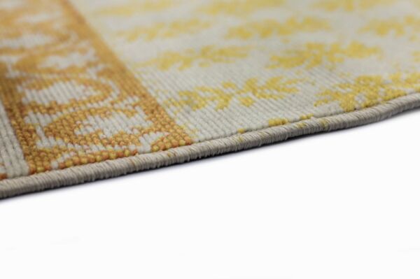 سجاد إلهام سدو بلجيكي اصفر ورمادي - خيش