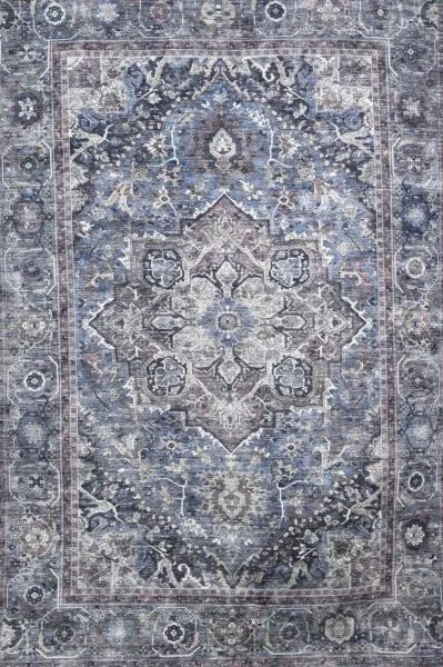 سجاد اوزبكي بيج ازرق - خيش