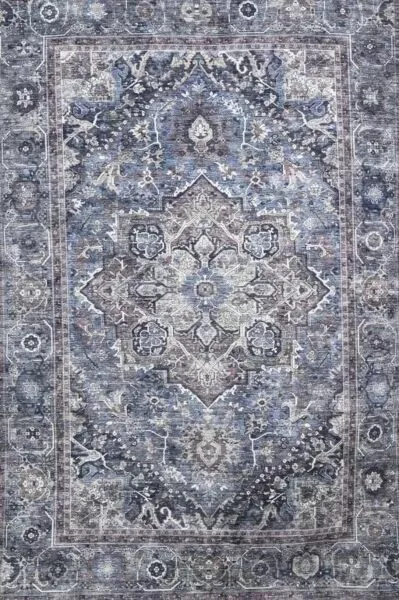 سجاد اوزبكي بيج ازرق - خيش