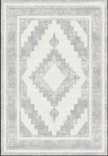 سجاد كلاسيك كواترو تركي - ابيض وازرق