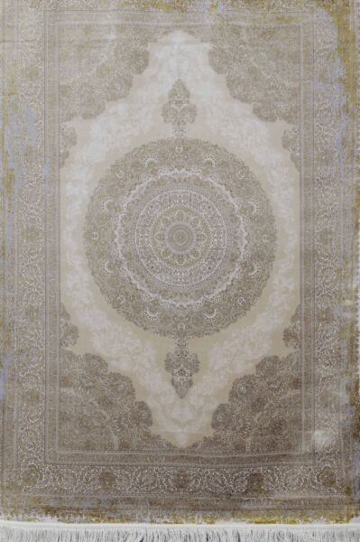 سجاد كلاسيك حرير لوليا تركي - كريمي وبيج