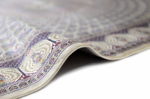 سجاد كلاسيك حرير لوليا تركي - اخضر وبيج