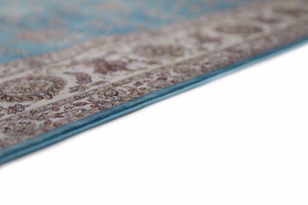 سجاد كلاسيك حرير لوليا تركي - ازرق ومتعدد الالوان