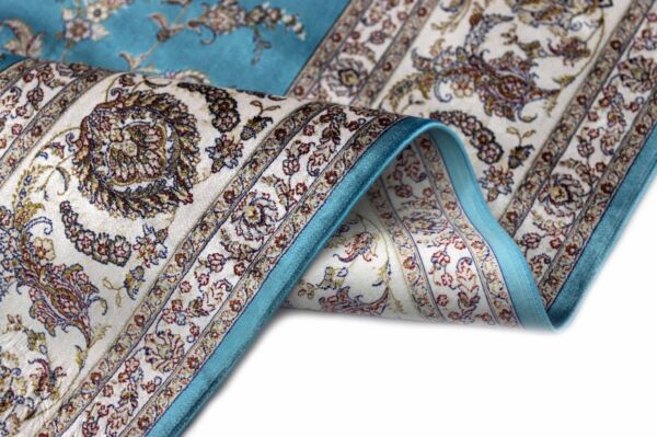 سجاد كلاسيك حرير لوليا تركي - ازرق ومتعدد الالوان
