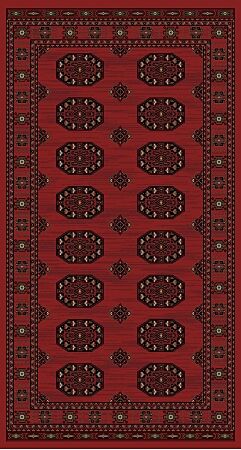 سجاد كلاسيك سدو بلجيكي بلخ - احمر ومتعدد الالوان