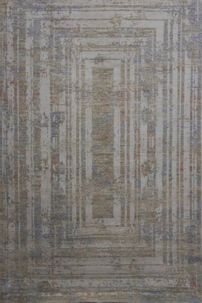 سجاد نابولي مودرن تركي - بيج وازرق