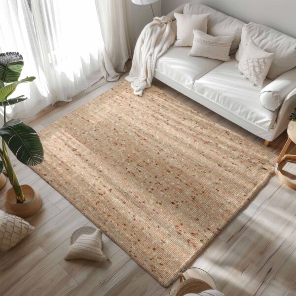 سجاد إيلارا مودرن بنغلاديشي لون بيج - برتقالى غامق