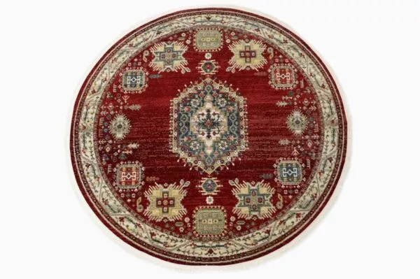 سجاد إيشان دائري أحمر تركي
